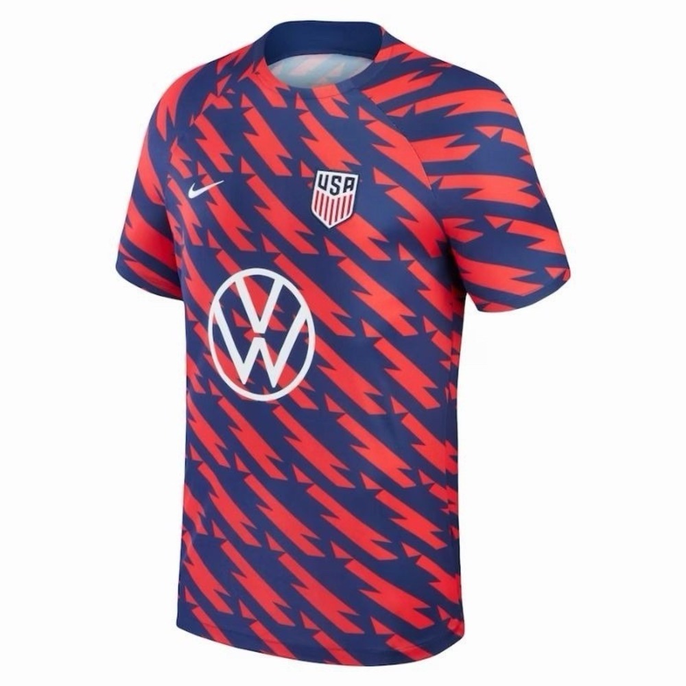 2023-24 Nike Men's USMNT Pre Match Soccer Jersey Shirt Medium United States USA